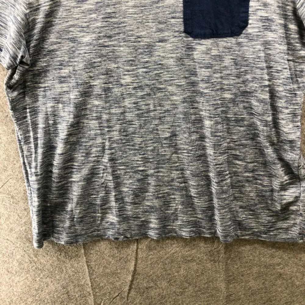 Banana Republic Essential Tee‎ Men XL Blue Short Sleeve T Shirt Heathered